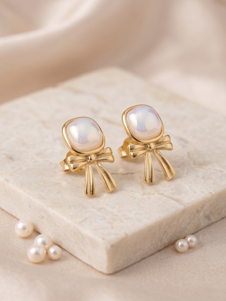 Bow Stud Earrings alternate view