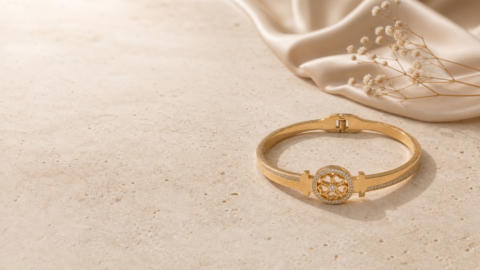 Daily Resilience Bangle from the Calistry Anti-Tarnish Collection