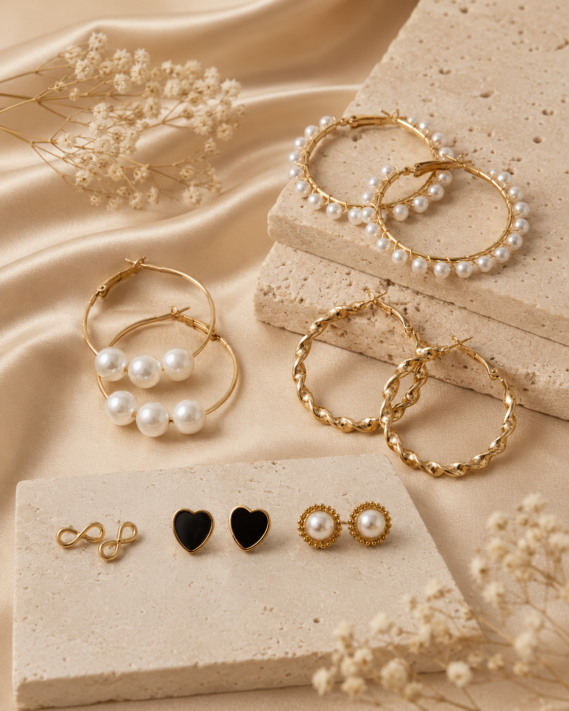 Everyday Charm Earring Combo Set (6 Pairs) alternate view