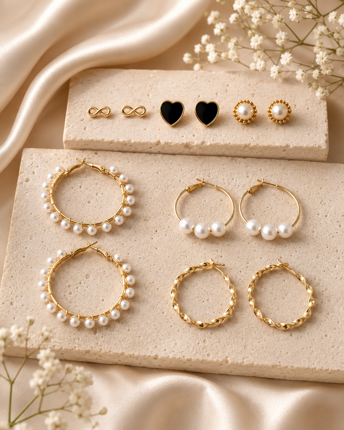 Everyday Charm Earring Combo Set (6 Pairs) detail view 2