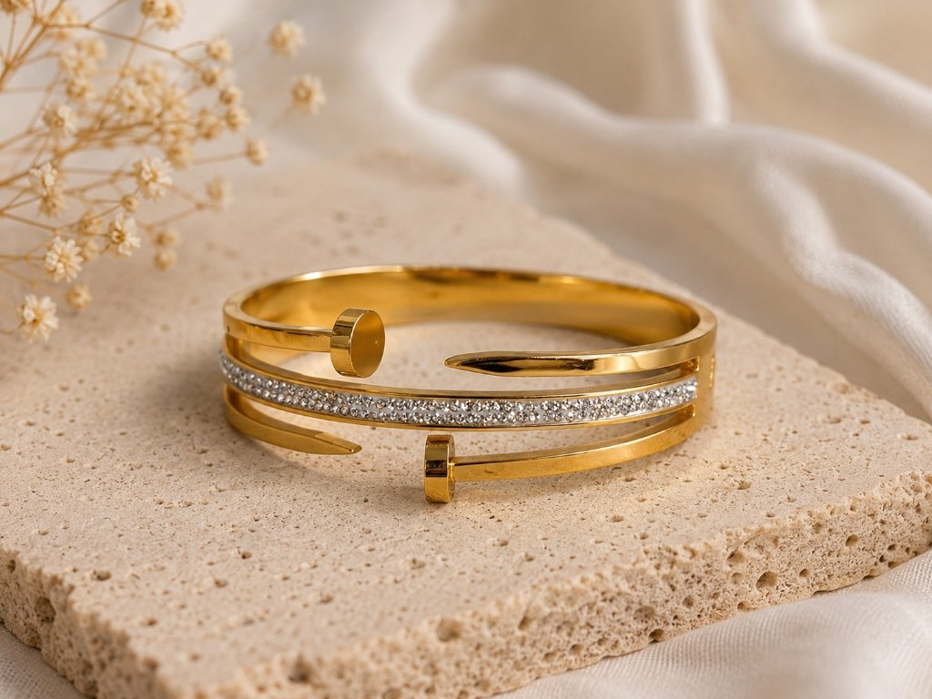 Daily Resilience Bangle (Nail Design) jewellery showcase