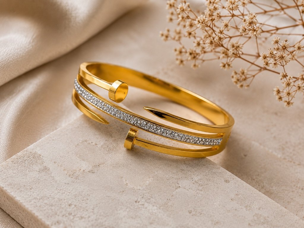 Nail Design Bangle alternate view