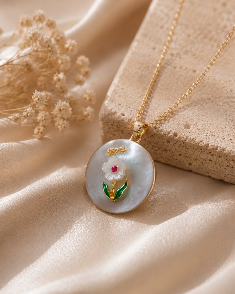 Pearl Flower Necklace alternate view
