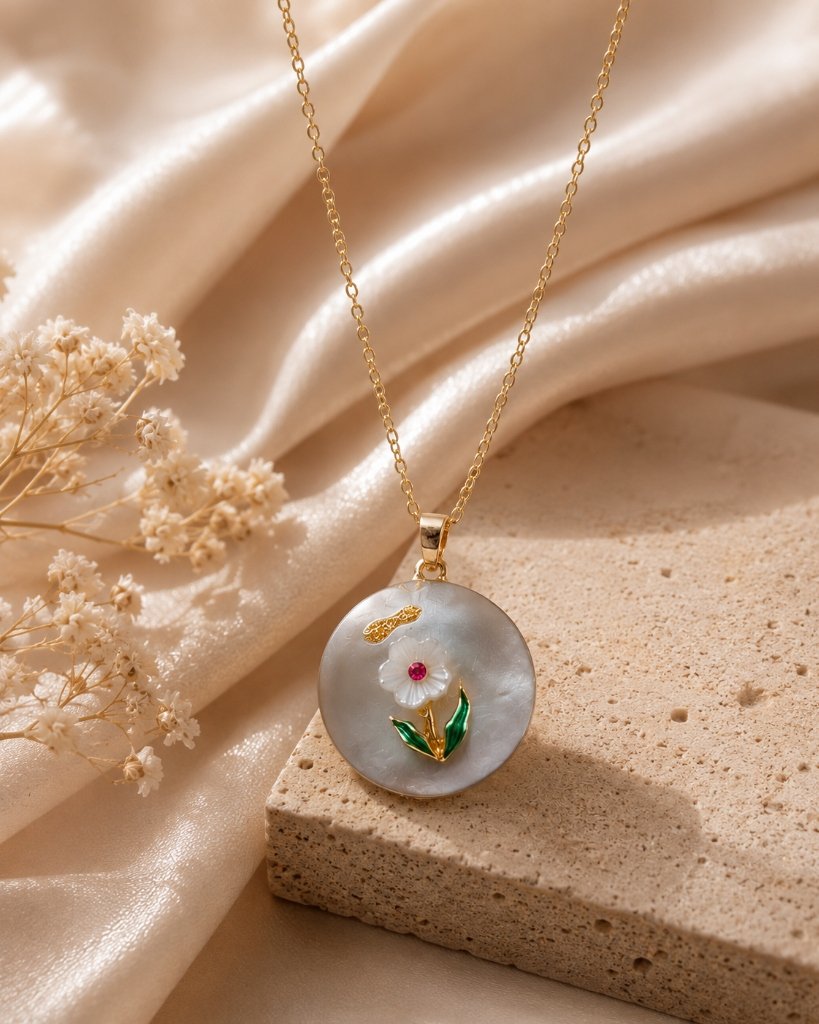 Pearl Flower Necklace by Calistry