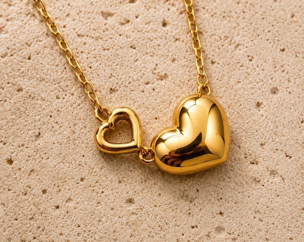 Twin Heart Necklace by Calistry